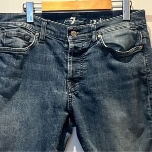 7 for All Mankind Medium Blue Standard Straight Leg Women's Butterfly Jeans